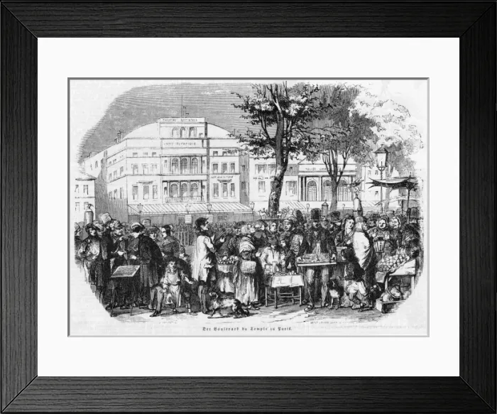 Framed Print : Paris Boulevards Framed Print : Paris Boulevards