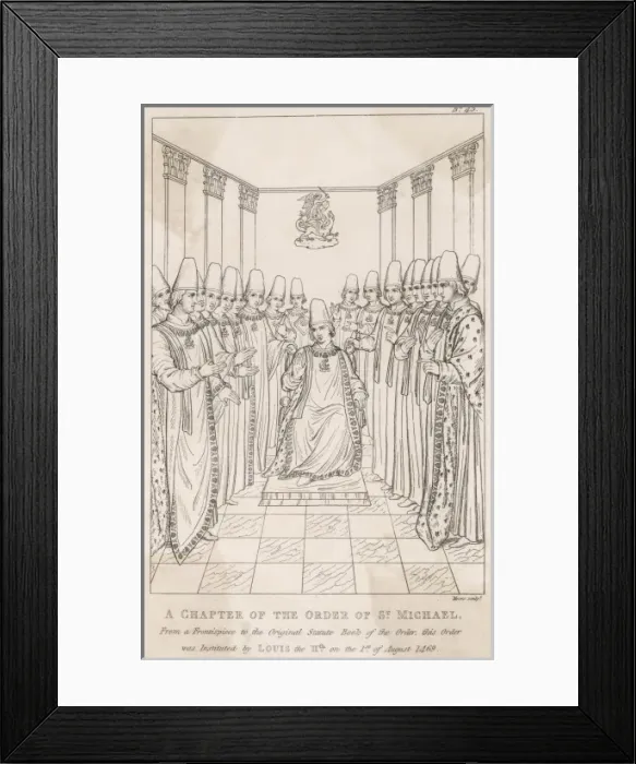 Framed Print : Order of Saint-Michel Framed Print : Order of Saint-Michel