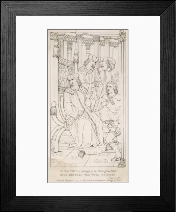 Framed Print : Death of Charles VI Framed Print : Death of Charles VI