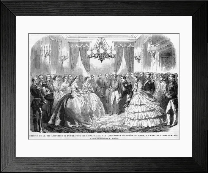 Framed Print : Meeting at Lyon Framed Print : Meeting at Lyon