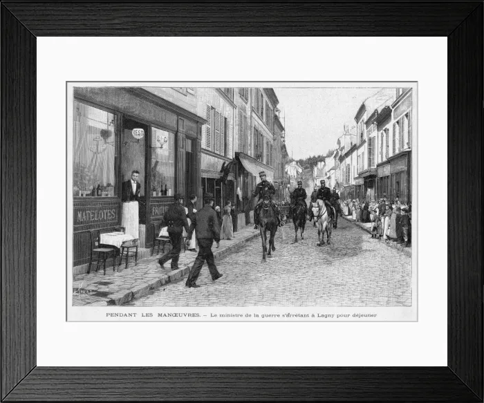 Framed Print : French Town Street Framed Print : French Town Street