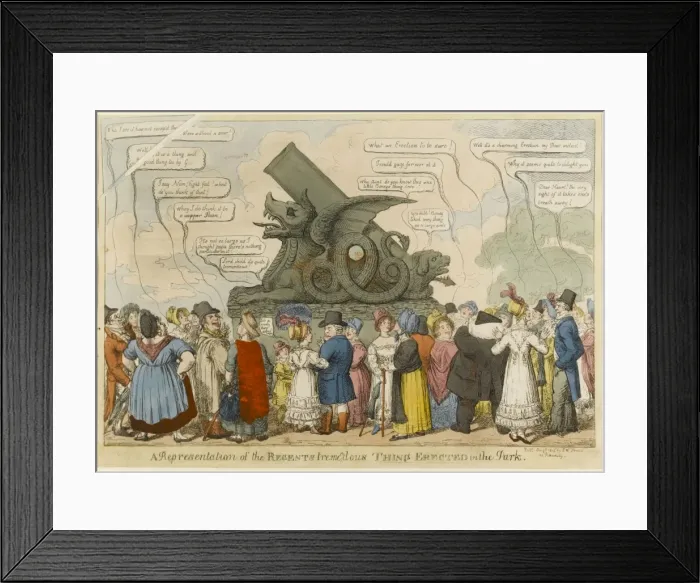 Framed Print : A Representation of the Regents tremendous Thing erected in Framed Print : A Representation of the Regents tremendous Thing erected in