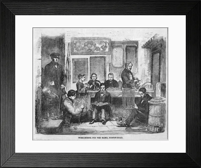 Framed Print : Work School for Blind Framed Print : Work School for Blind