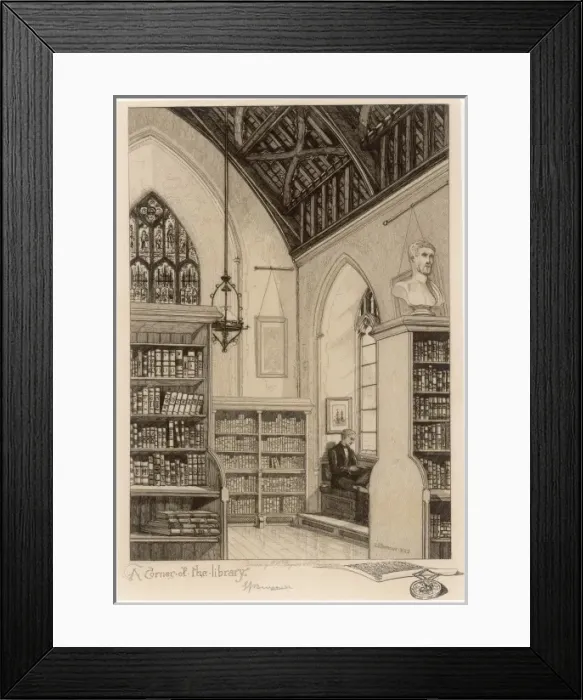 Framed Print : The School Library Framed Print : The School Library