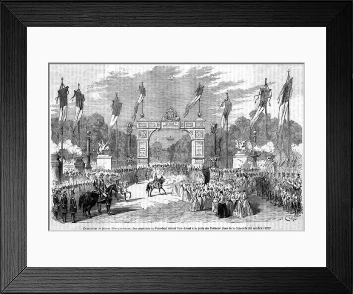 Framed Print : Napoleon Enters Paris Framed Print : Napoleon Enters Paris