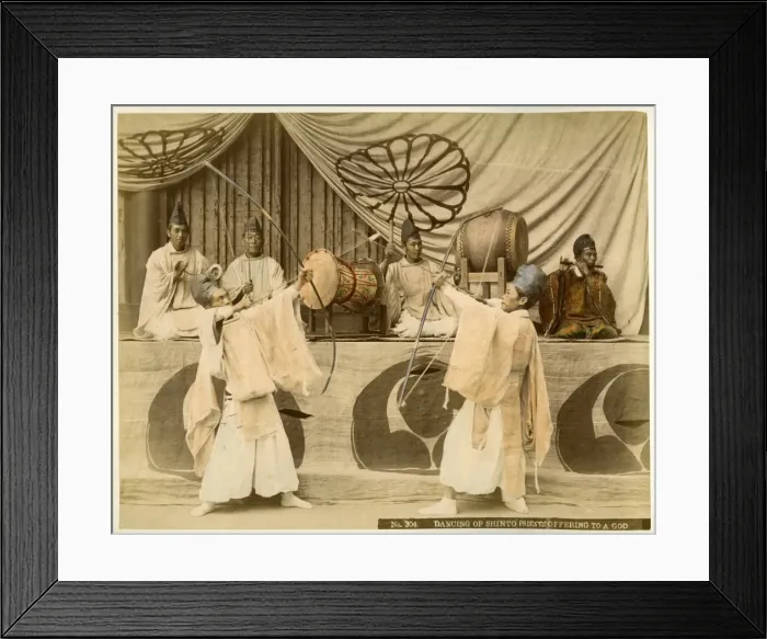 Framed Print : Shinto priests Framed Print : Shinto priests