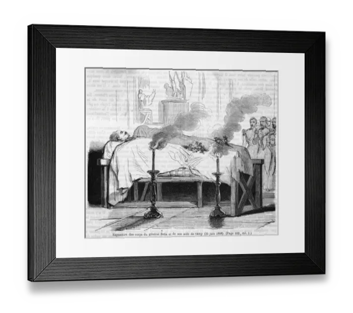 Framed Print : Murder of General Brea Framed Print : Murder of General Brea