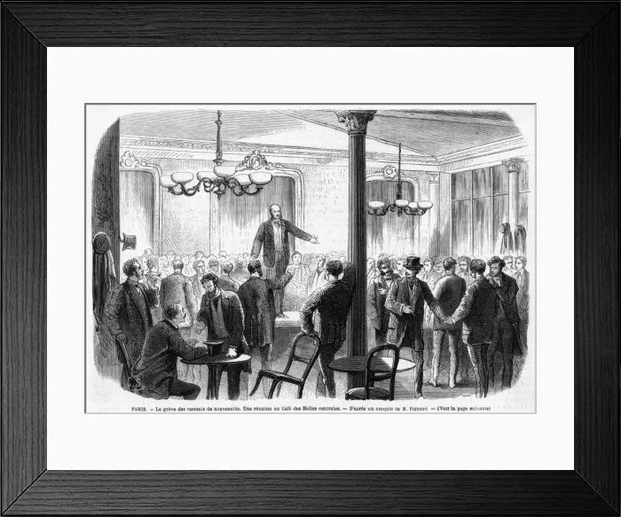 Framed Print : Salesmen on Strike Framed Print : Salesmen on Strike