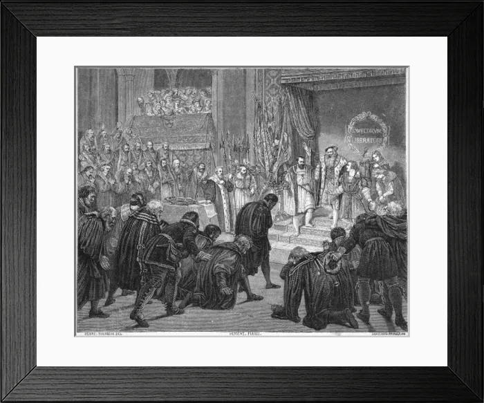 Framed Print : Gustaf I Abdicates Framed Print : Gustaf I Abdicates