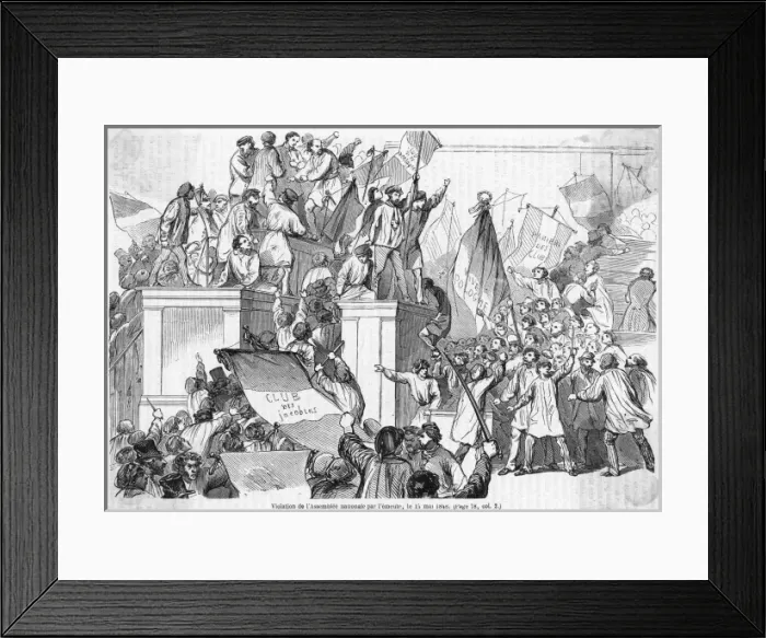 Framed Print : Mob in the Assemblee Framed Print : Mob in the Assemblee