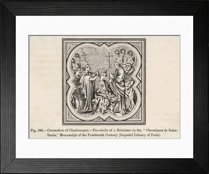 Framed Print : Charlemagne Crowned 2 Framed Print : Charlemagne Crowned 2