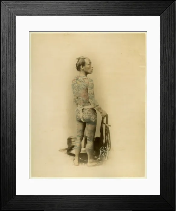 Framed Print : Tattooed man Framed Print : Tattooed man