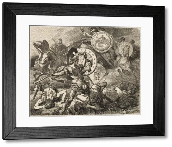 Framed Print : Heroism of Epaminondas Framed Print : Heroism of Epaminondas