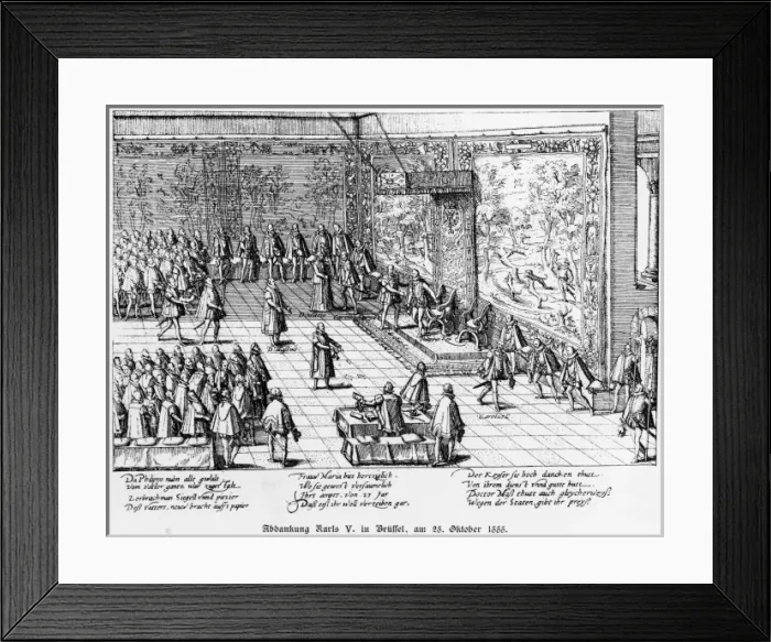 Framed Print : Carl V Abdicates Framed Print : Carl V Abdicates