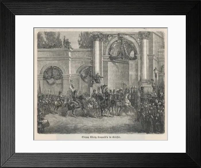 Framed Print : Leopold I in Brussels Framed Print : Leopold I in Brussels