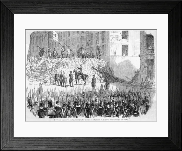 Framed Print : Lamoriciere at Parley Framed Print : Lamoriciere at Parley