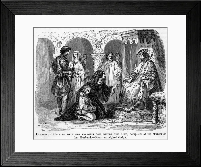 Framed Print : Louis D orleans Slain