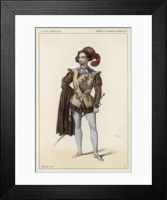 Framed Print : Lafontaine as Valentine Framed Print : Lafontaine as Valentine