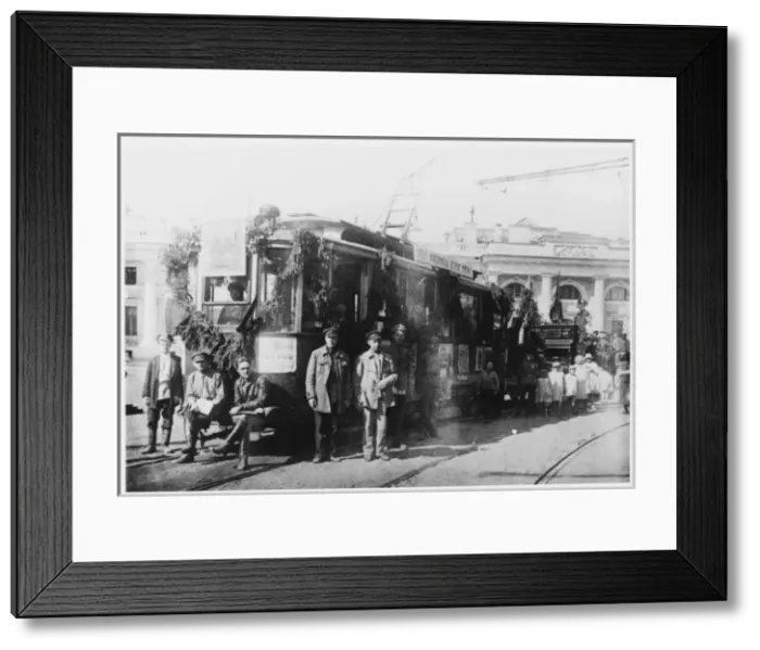 Framed Print : Propaganda Tram 2