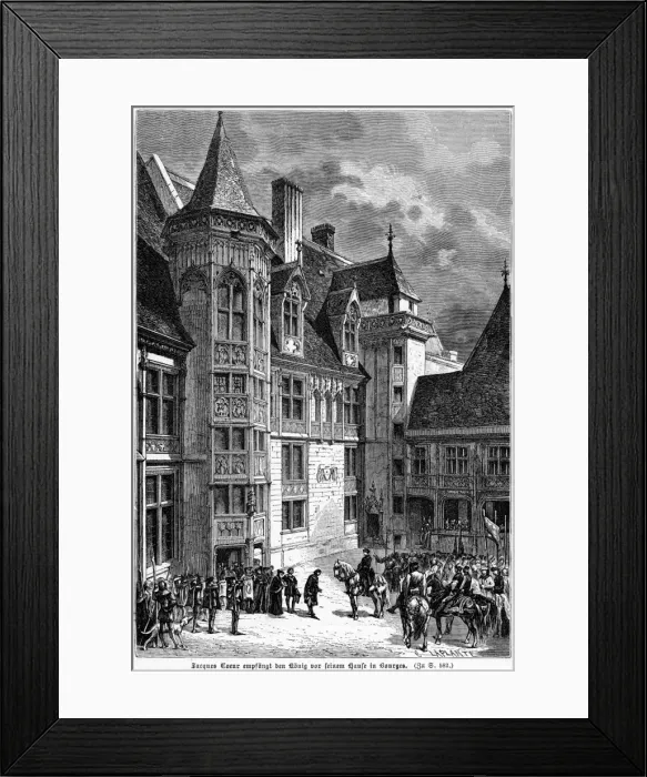 Framed Print : Jacques Coeur and King Framed Print : Jacques Coeur and King