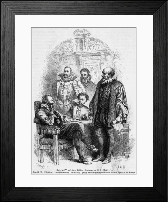 Framed Print : Henri and Counsellors Framed Print : Henri and Counsellors