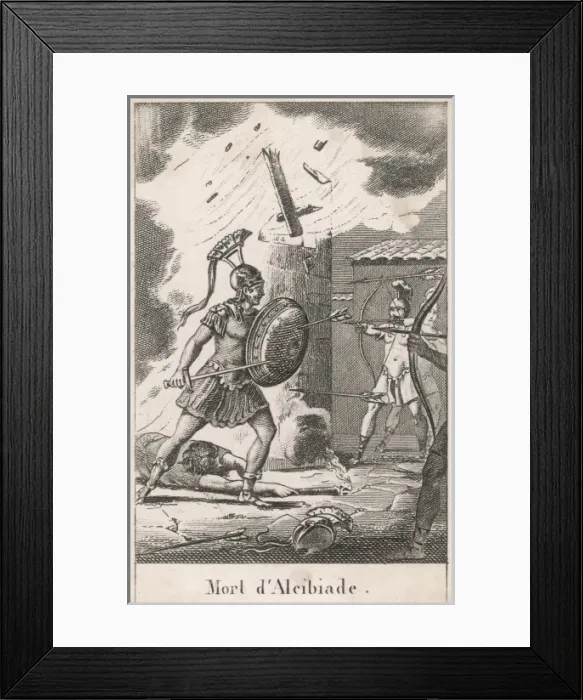 Framed Print : Alcibiades Murdered Framed Print : Alcibiades Murdered