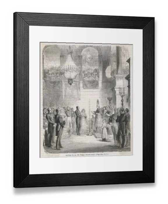 Framed Print : Leopold I Marries - 2 Framed Print : Leopold I Marries - 2