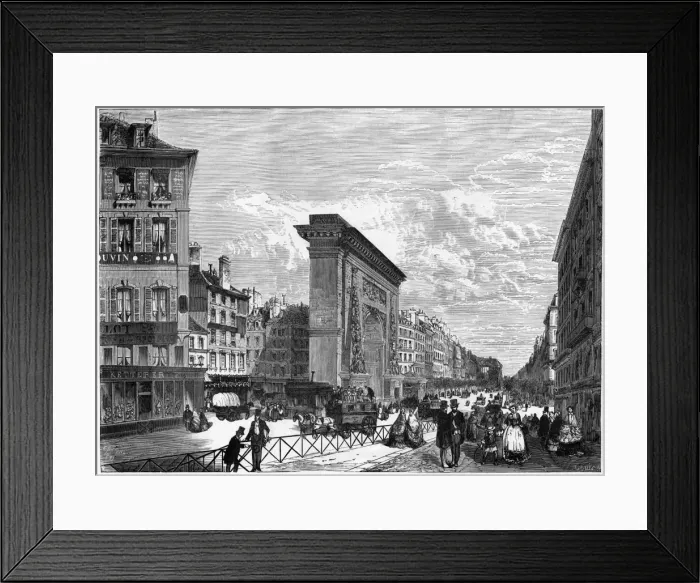 Framed Print : Paris Boulevards Framed Print : Paris Boulevards