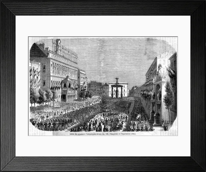 Framed Print : Miners of Valenciennes Framed Print : Miners of Valenciennes