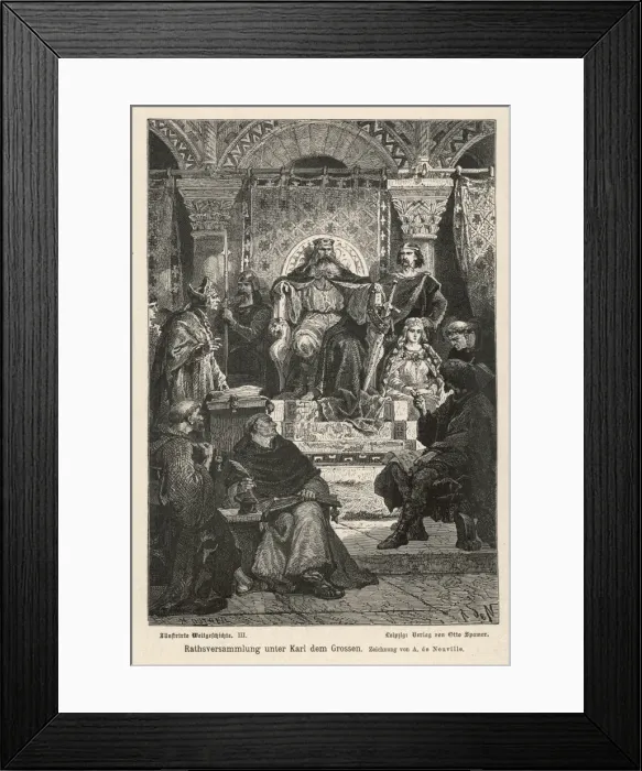 Framed Print : Charlemagnes Court Framed Print : Charlemagnes Court
