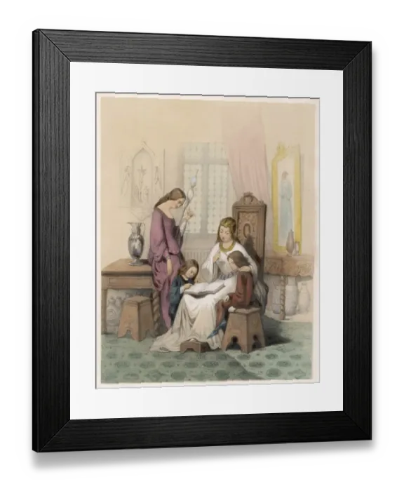 Framed Print : Lesson - Medieval France Framed Print : Lesson - Medieval France