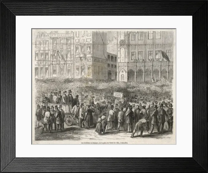 Framed Print : Elections in Brussels Framed Print : Elections in Brussels