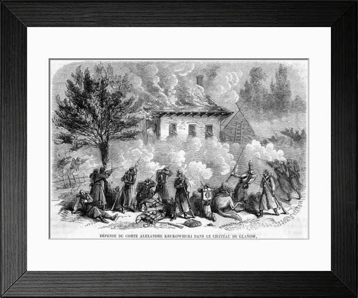 Framed Print : Fighting at Glanow Framed Print : Fighting at Glanow