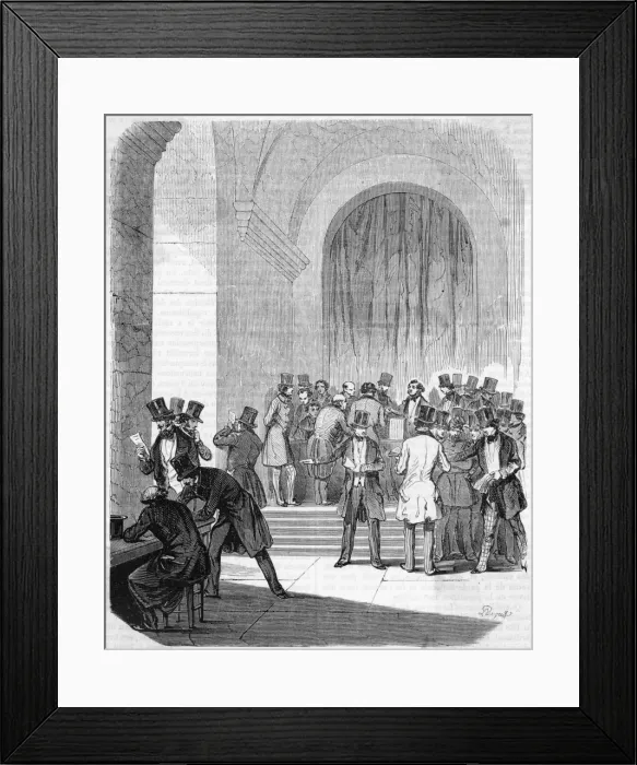 Framed Print : Elections in Paris Framed Print : Elections in Paris