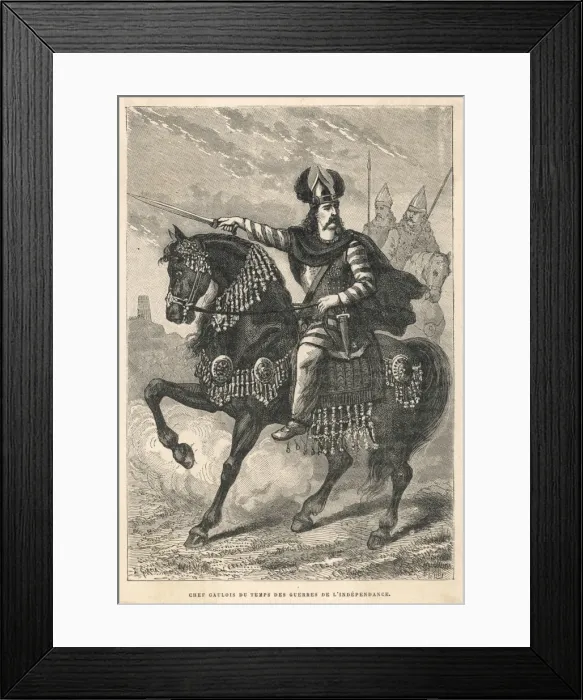 Framed Print : Gallic Chief Framed Print : Gallic Chief
