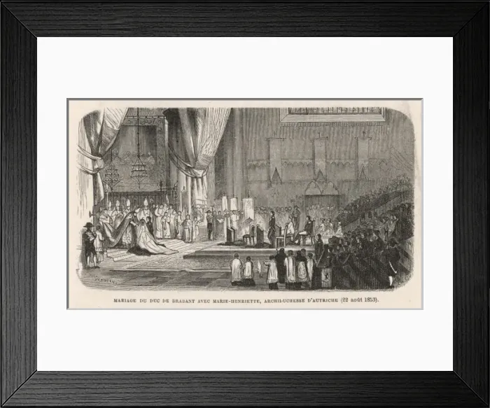 Framed Print : Duc De Brabant Weds Framed Print : Duc De Brabant Weds