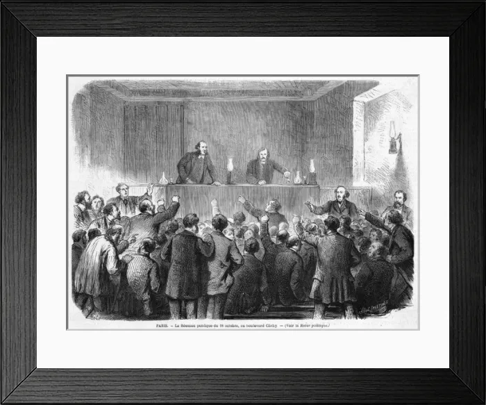 Framed Print : Political Meeting Framed Print : Political Meeting