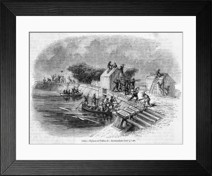 Framed Print : Netherlands Dykes Framed Print : Netherlands Dykes