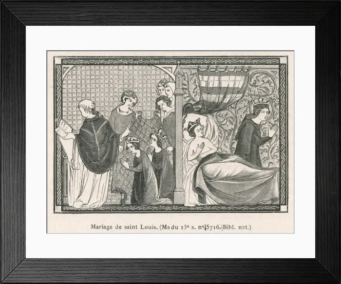 Framed Print : Louis IX Marries Framed Print : Louis IX Marries