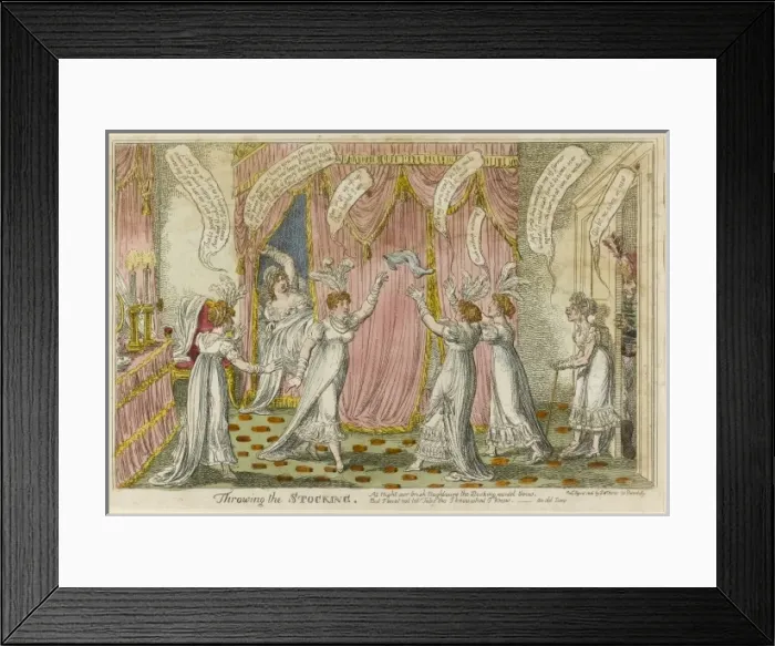 Framed Print : Throwing the Stocking Framed Print : Throwing the Stocking