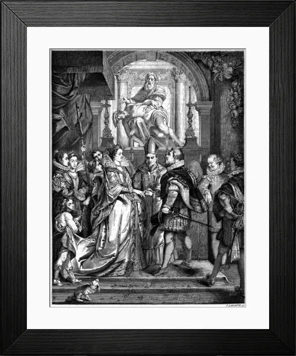 Framed Print : Henri IV Weds Framed Print : Henri IV Weds