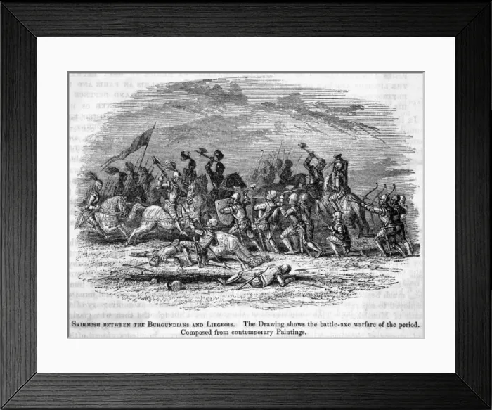 Framed Print : Fighting at Liege Framed Print : Fighting at Liege