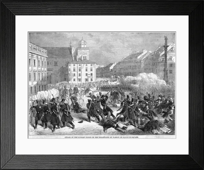 Framed Print : Warsaw Riots - 2 Framed Print : Warsaw Riots - 2
