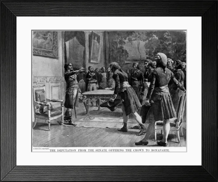 Framed Print : Napoleon Crowned Framed Print : Napoleon Crowned