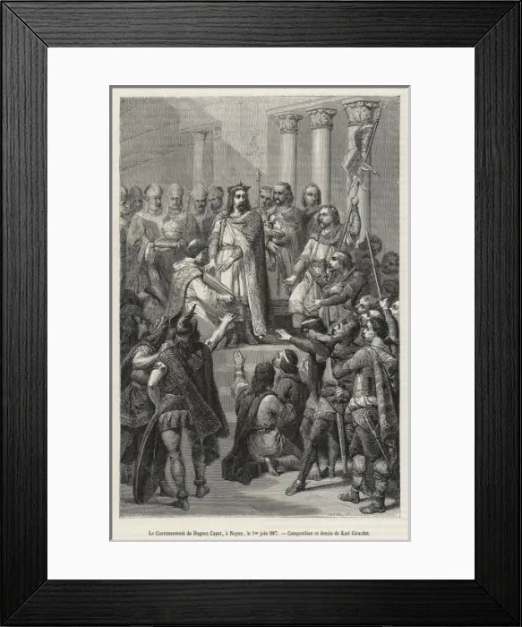 Framed Print : Hugues Capet Elected Framed Print : Hugues Capet Elected