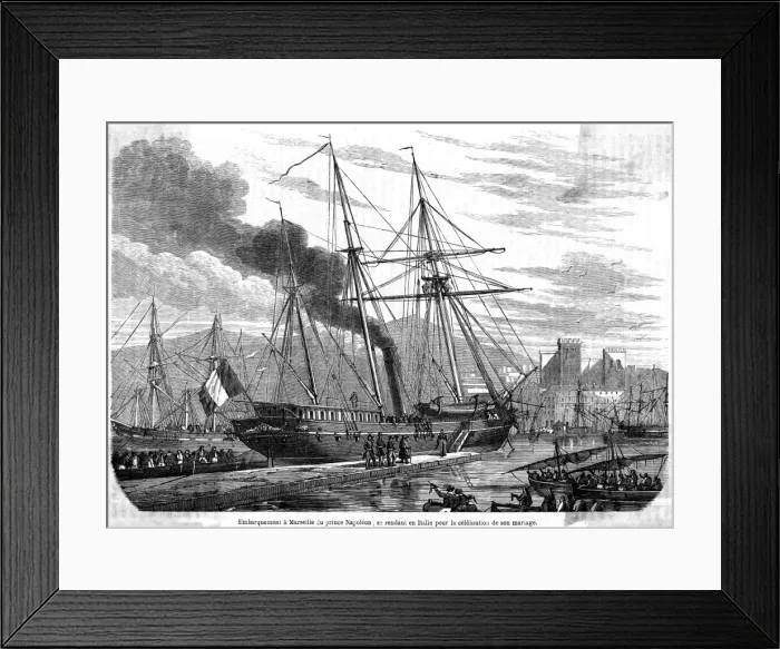 Framed Print : Prince Napoleon Weds Framed Print : Prince Napoleon Weds