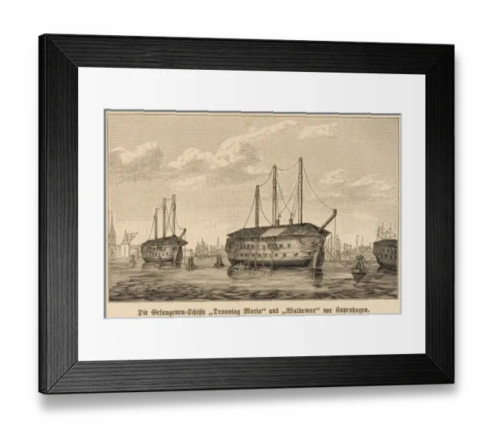 Framed Print : Danish Prison Ships Framed Print : Danish Prison Ships