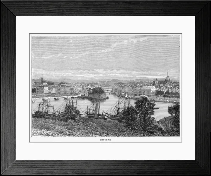 Framed Print : France Bayonne Framed Print : France Bayonne