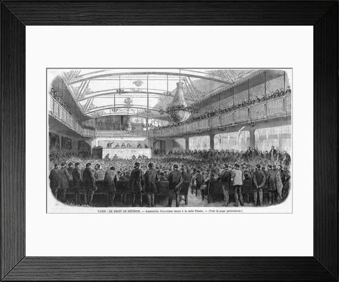 Framed Print : Union Demonstration Framed Print : Union Demonstration