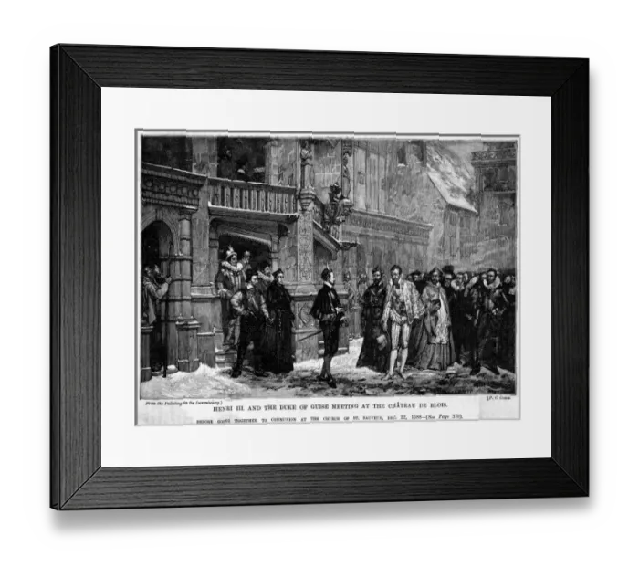 Framed Print : Henri De Guise Murdered Framed Print : Henri De Guise Murdered